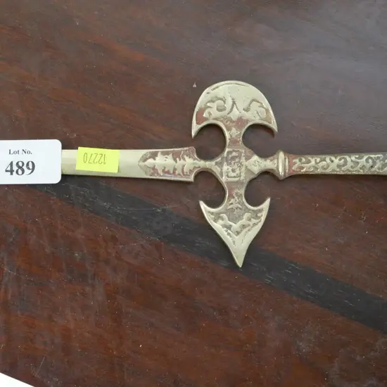 Brass dagger letter opener