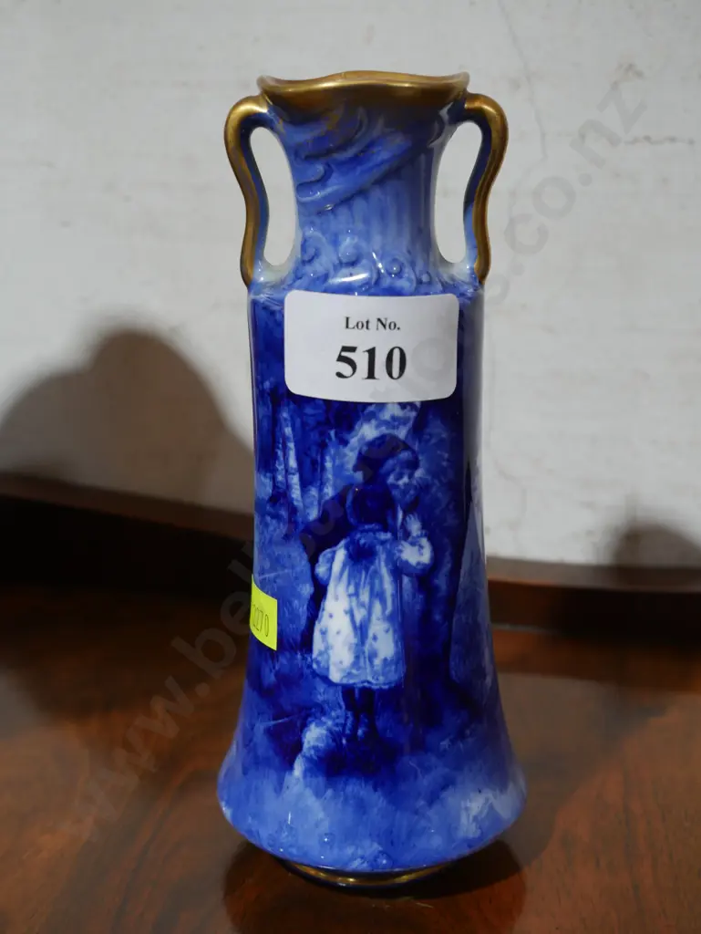 Royal Doulton blue children vase Image 1++