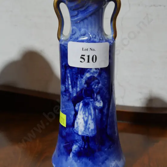 Royal Doulton blue children vase