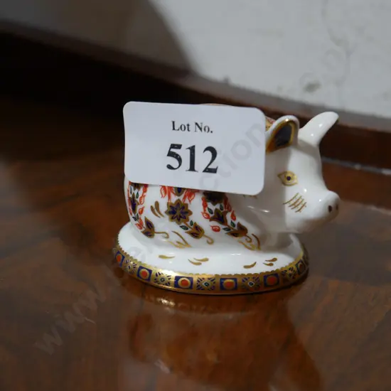 Royal Crown Derby pig figure