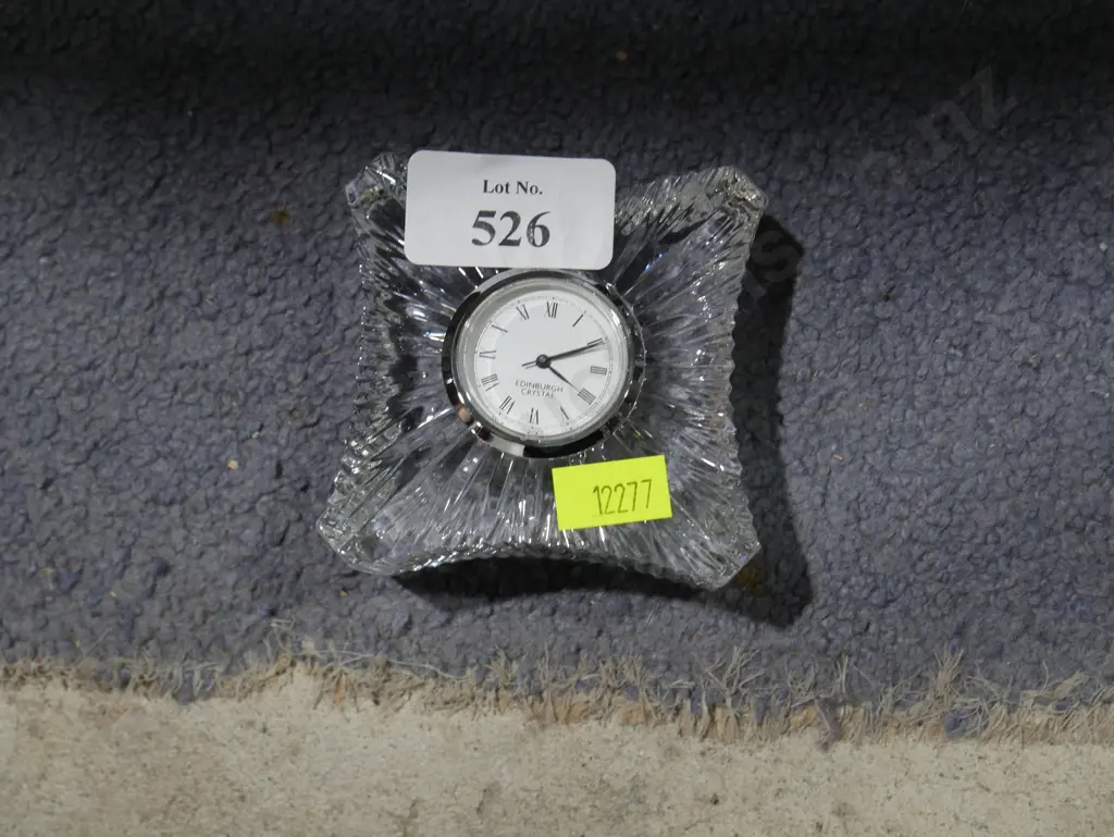 Edinburgh crystal bedside clock Image 1++