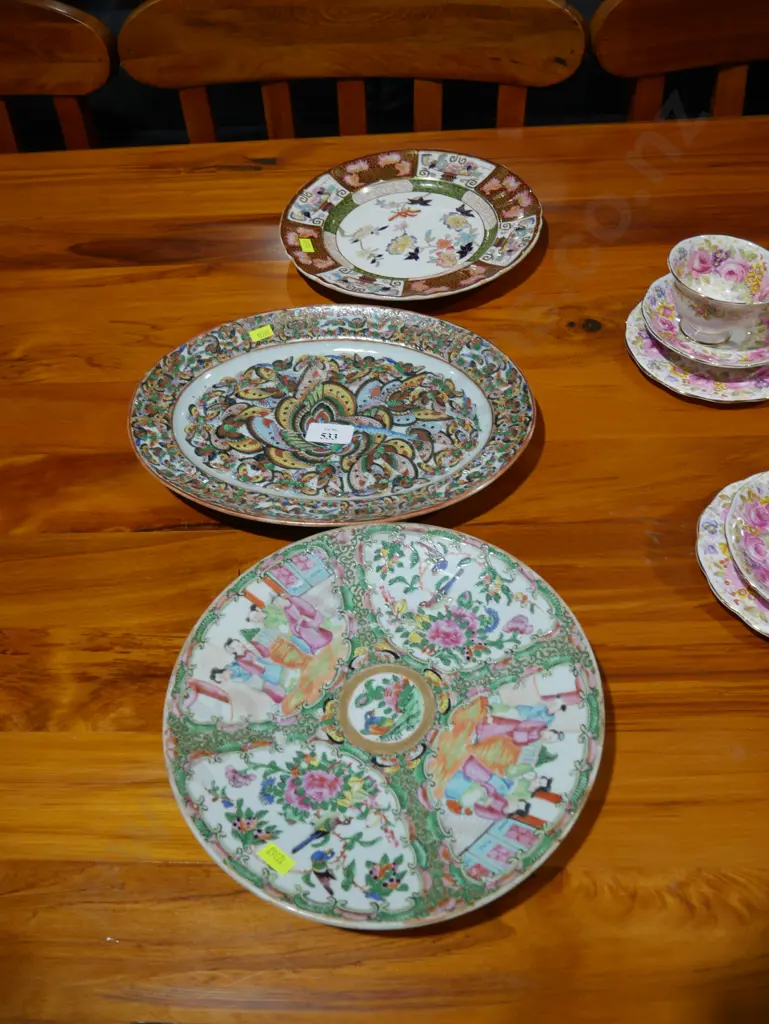 3 Oriental plates Image 1++