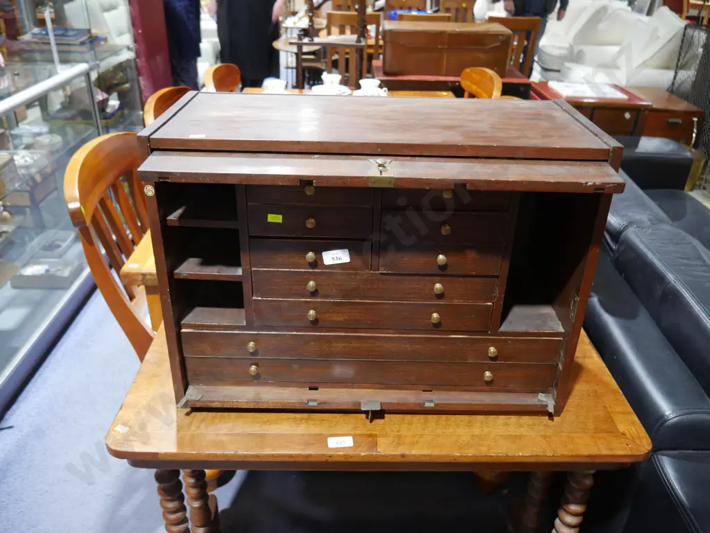 Multi draw table top storage cabinet Image 1++