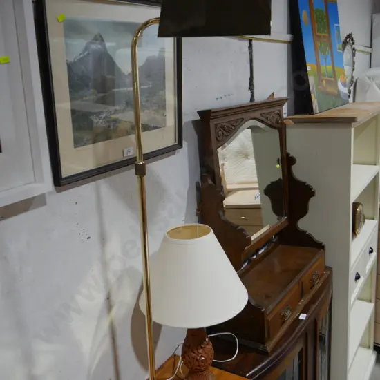 Brass table lamp