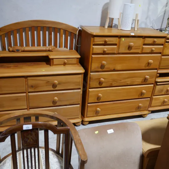 Five piece bedroom suite