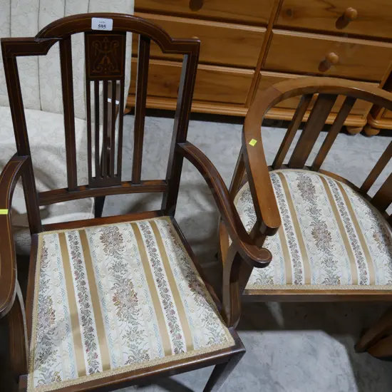 2 arm chairs