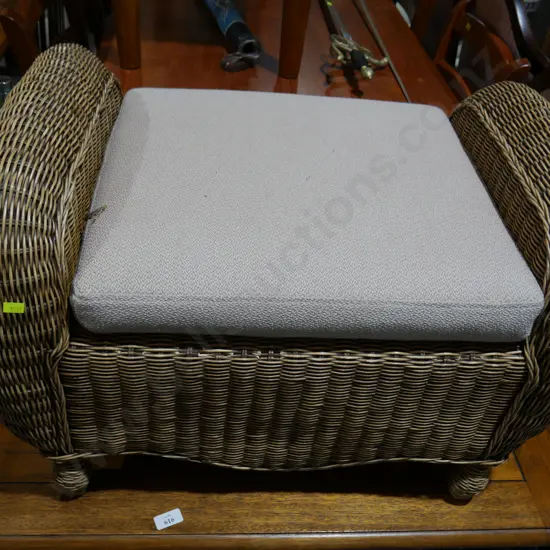 Coffee table wicker drawers wicker seat