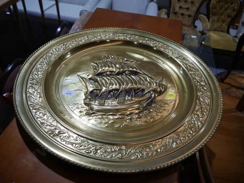 Brass wall plaque Image 1++