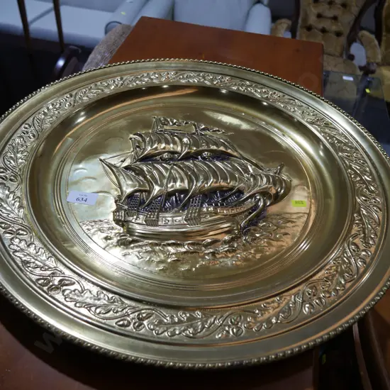 Brass wall plaque