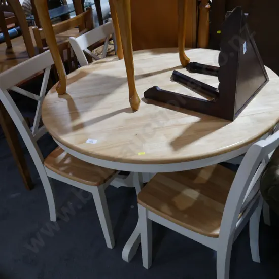 Dining table and four chairs