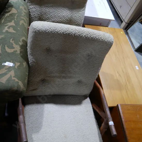 Two arm chairs cane