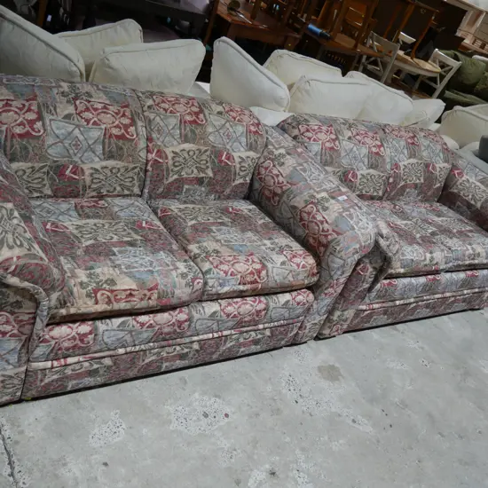 Two two seater sofas