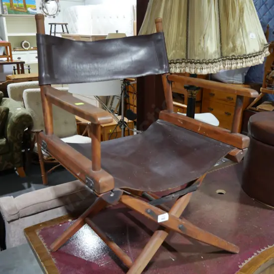 Leather directors chair