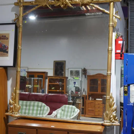 Large gilt frame pier mirror