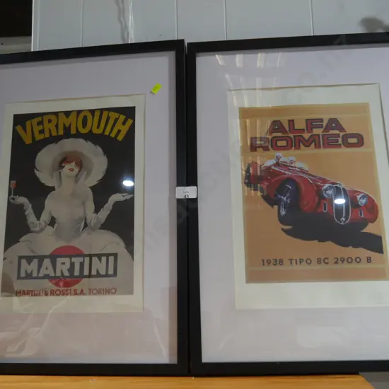 Two framed pictures