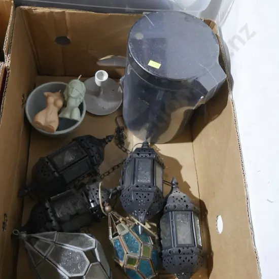 Rubbish bins, tea light candle holders etc