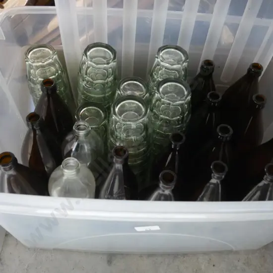 Bottles, glasses