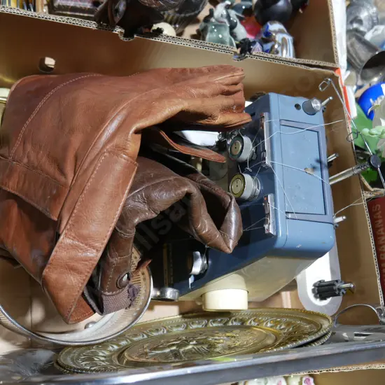 Handbags, platters, overlocker etc