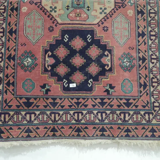 Hand knotted floor rug