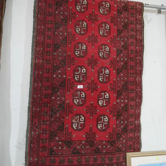 Hand knotted hall runner