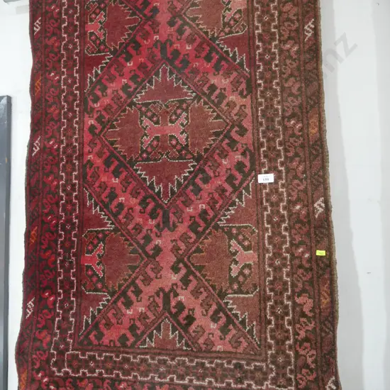 Hand knotted hall runner