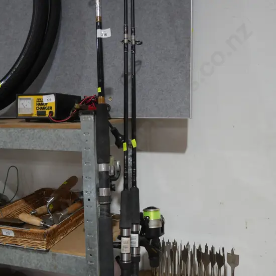 3 fishing rods