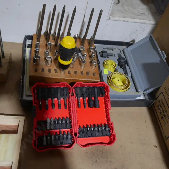 Screwdriver bits set etc