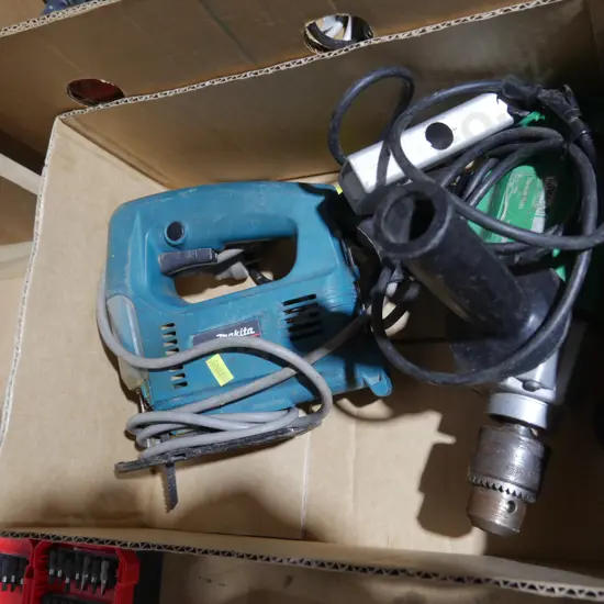 Hitachi drill and Makita jigsaw