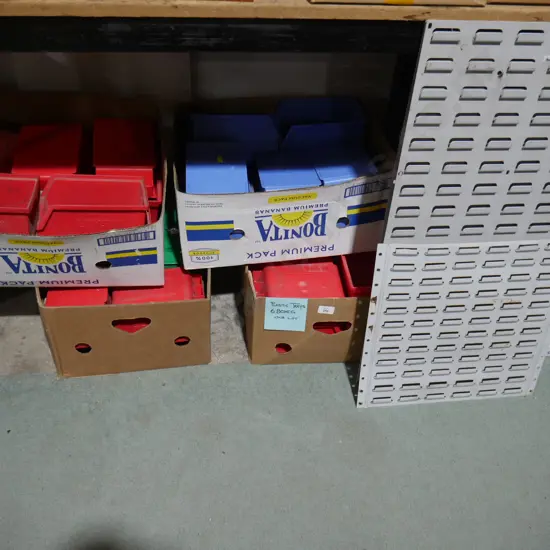 Plastic organisers and wall brackets