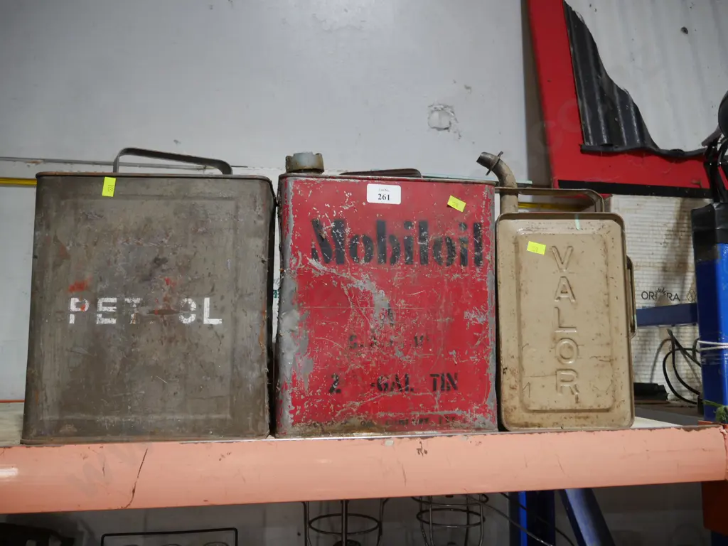 3 petrol tins Image 1++