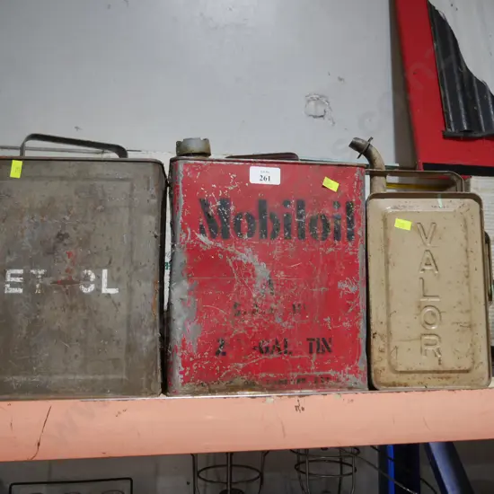 3 petrol tins