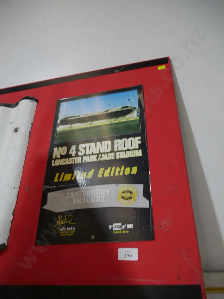 Limited edition roof piece of Lancaster park/Jade stadium Image 1++