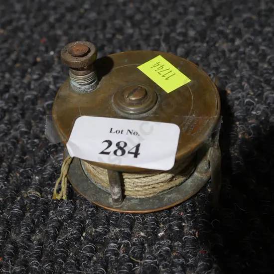 Brass fishing reel