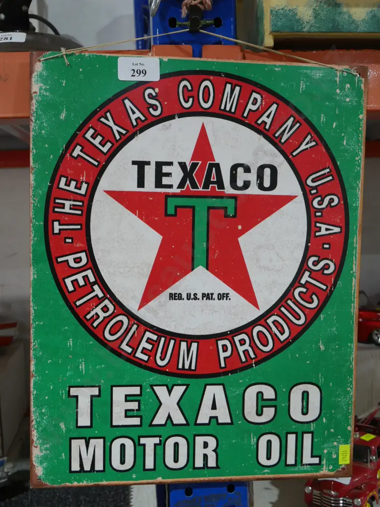 Texaco tin sign Image 1++