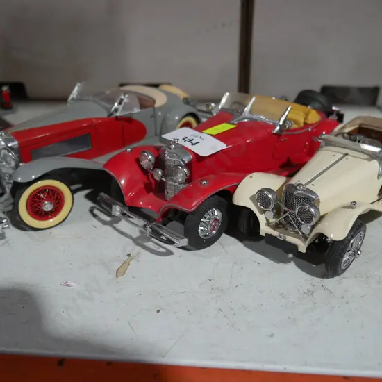 Three model cars