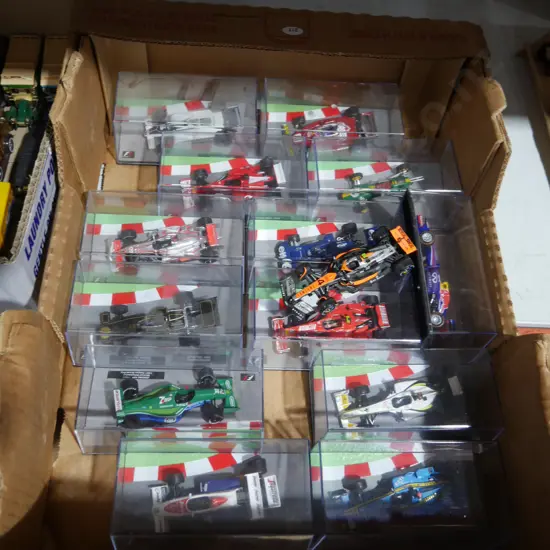Assorted model race cars