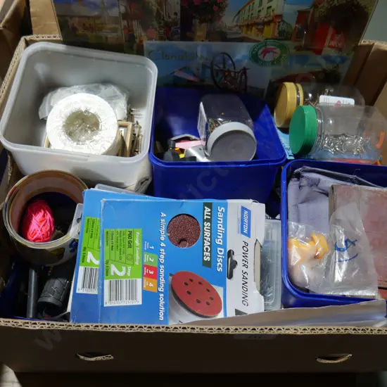 Sanding discs, screws, nails etc