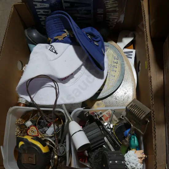 Hats, signs, keychains etc