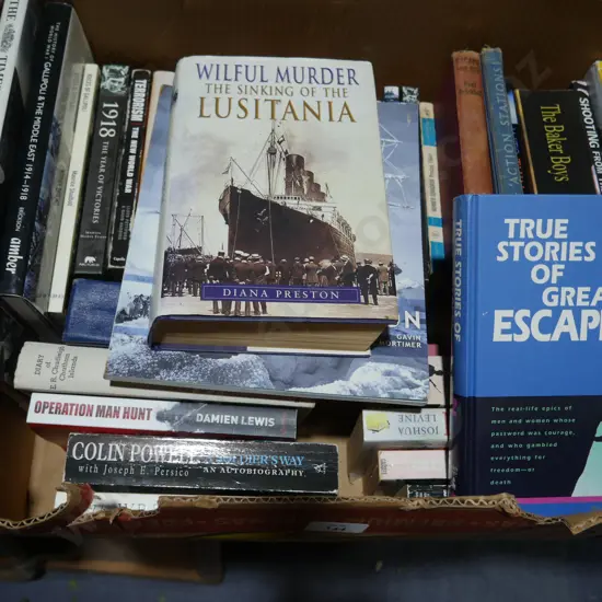 Box of war books etc
