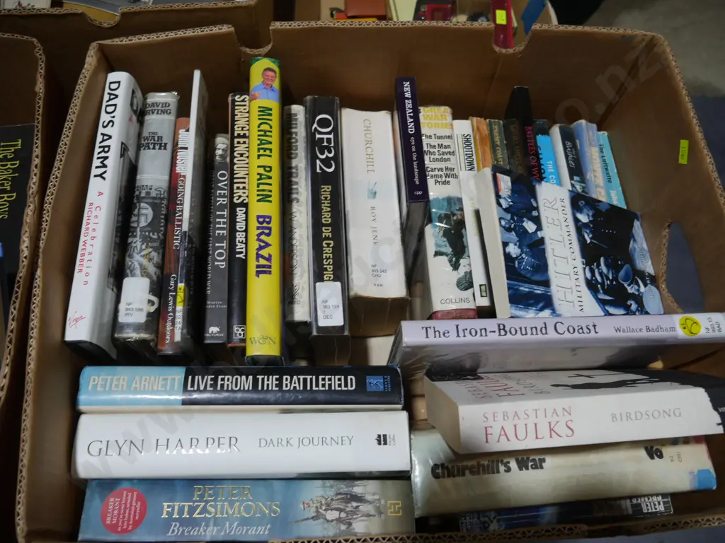 Box of war books etc Image 1++