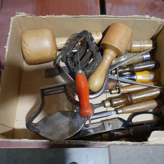 1 box of Assorted hand tools