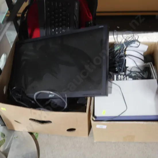 Two boxes of electrical equipment