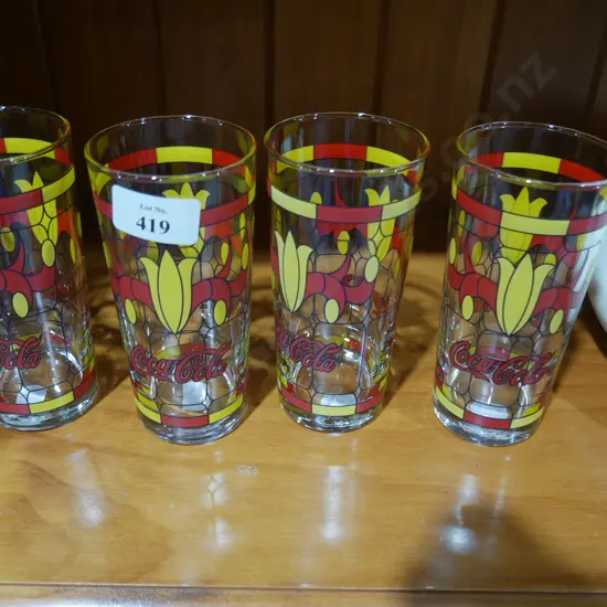 Set of 4 Coca-Cola glasses