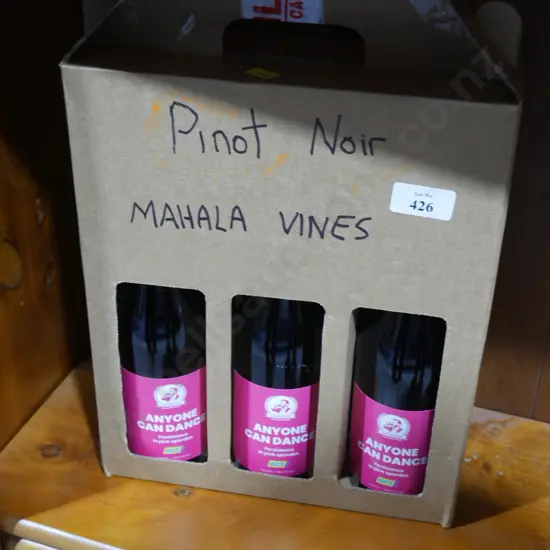 Pinot noir bottles