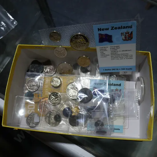 Assorted coins