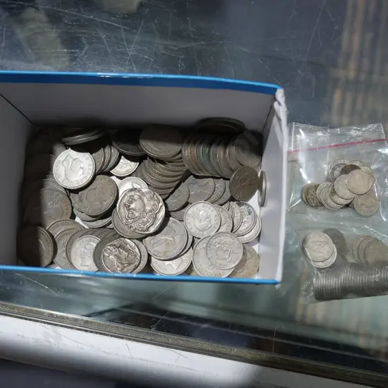 Assorted coins