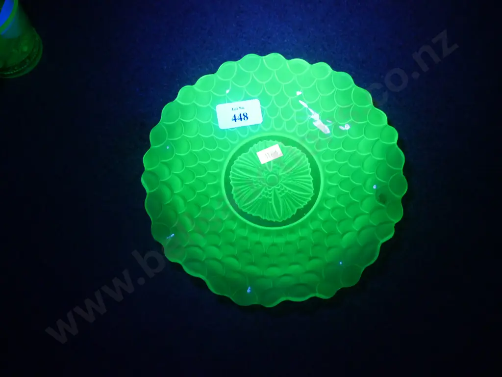 Uranium glass dish Image 1++