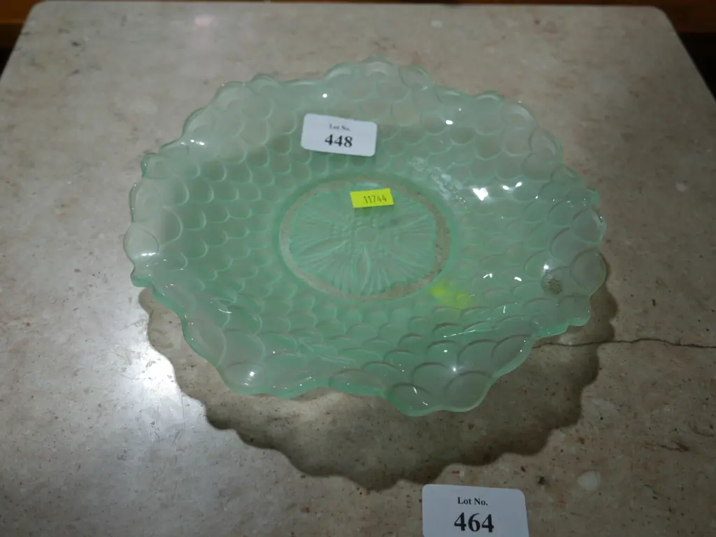 Uranium glass dish Image 1++