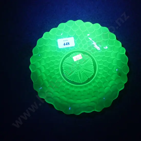 Uranium glass dish