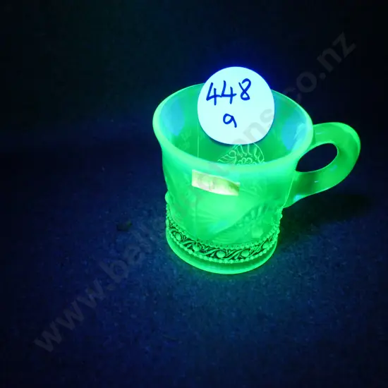 Uranium glass exhibition cup